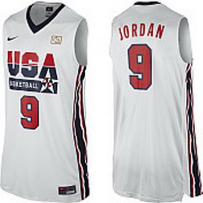 2012 USA #9 Michael Jordan 2012 USA Basketball Retro Jersey