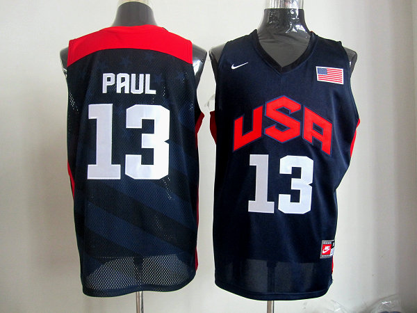 2012 usa jerseys #13 prul Blue NBA Jerseys