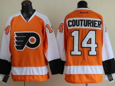 Philadelphia Flyers 14 Sean Couturier Orange NHL Jerseys