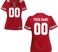 Women's Nike San Francisco 49ers Customized Game Team Color Jerseys
