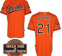 Baltimore Orioles 21# Nick Markakis Orange Cool Base MLB Jersey W 20th Anniversary Patch Baltimore Orioles 21# Nick Markakis Orange Cool Base MLB Jersey W 20th Anniversary Patch