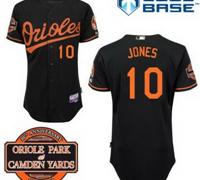 Baltimore Orioles 10# Adam Jones Black Cool Base MLB Jersey W 20th Anniversary Patch
