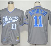 MLB Jerseys Chicago White Sox 11 Aparicio grey jerseys M&N 1969
