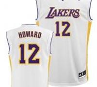 Los Angeles Lakers 12# Dwight Howard White Swingman NBA Jerseys