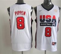 2012 usa jerseys #8 pippen white(Retro)