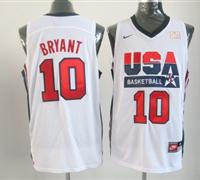 2012 usa jerseys #10 bryant white(Retro)