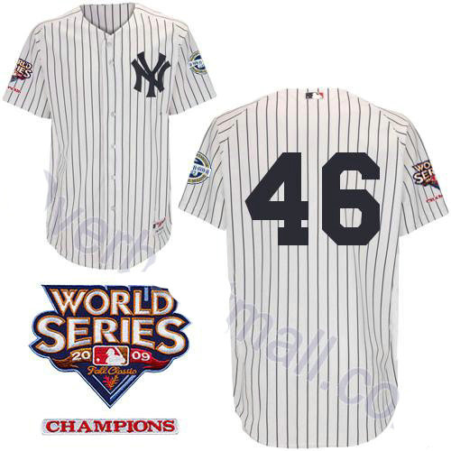 New York Yankees 46 Andy Pettitte White Youth Jerseys