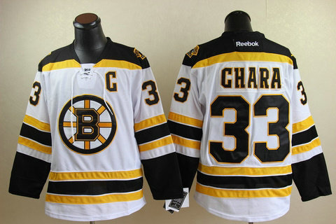 Boston Bruins 33 chara jerseys white Boston Bruins 33 chara jerseys white