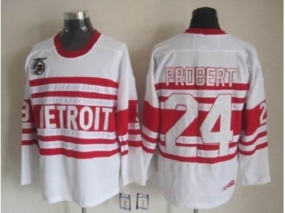 nhl Detroit Red Wings #24 Authentic 75TH ccm Jerseys White nhl Detroit Red Wings #24 Authentic 75TH ccm Jerseys White