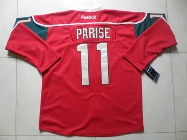 nhl jerseys minnesota wilds 11 parise red(parise)