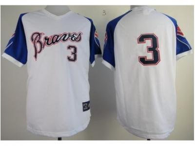 mlb Atlanta Braves #3 Dale Murphy White 1974 Throwback Jerseys mlb Atlanta Braves #3 Dale Murphy White 1974 Throwback Jerseys