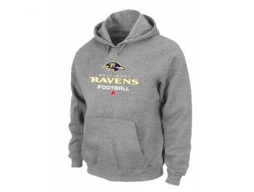 Baltimore Ravens Critical Victory Pullover Hoodie Grey