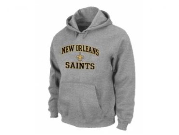 New Orleans Sains Heart & Soul Pullover Hoodie Grey New Orleans Sains Heart & Soul Pullover Hoodie Grey