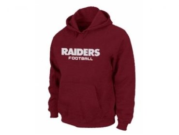 Oakland Raiders Authentic font Pullover Hoodie Red Oakland Raiders Authentic font Pullover Hoodie Red