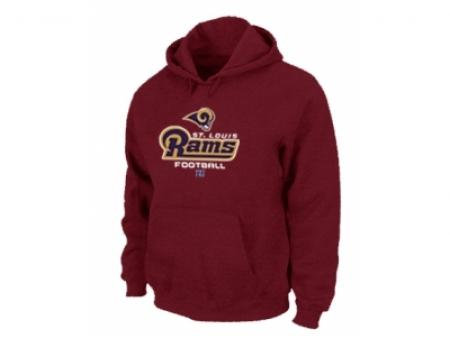 Los Angeles Rams Authentic font Pullover Hoodie DGrey