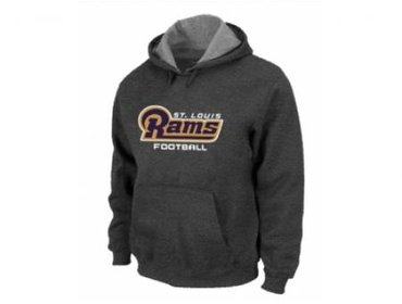 Los Angeles Rams Authentic font Pullover Hoodie DGrey