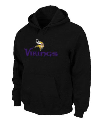 Minnesota Vikings Authentic Logo Pullover Hoodie Black Minnesota Vikings Authentic Logo Pullover Hoodie Black
