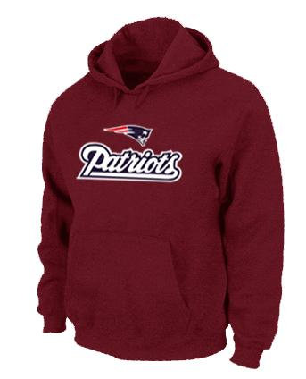New England Patriots Authentic Logo Pullover Hoodie RED New England Patriots Authentic Logo Pullover Hoodie RED
