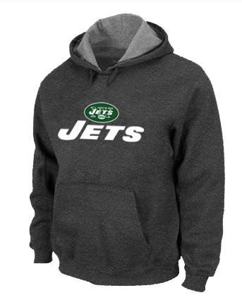 New York Jets Authentic Logo Pullover Hoodie D.Grey New York Jets Authentic Logo Pullover Hoodie D.Grey