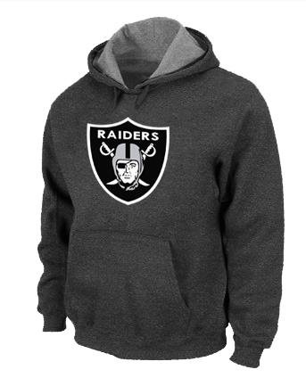 Oakland Raiders Logo Pullover Hoodie D.Grey Oakland Raiders Logo Pullover Hoodie D.Grey