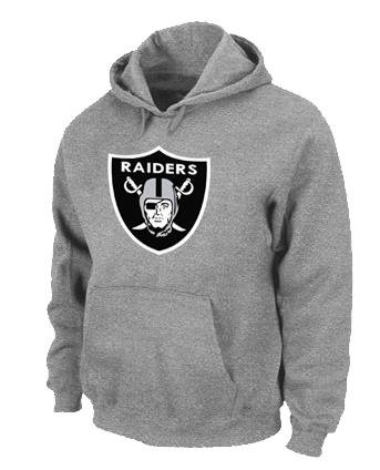Oakland Raiders Logo Pullover Hoodie Grey Oakland Raiders Logo Pullover Hoodie Grey