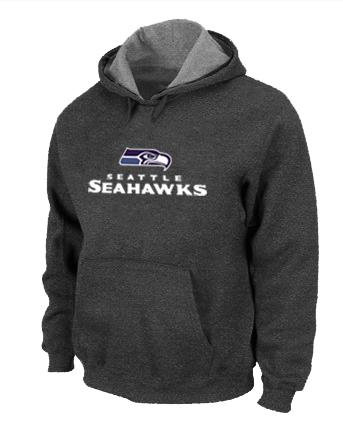 Seattle Seahawks Authentic Logo Pullover Hoodie D.Grey Seattle Seahawks Authentic Logo Pullover Hoodie D.Grey