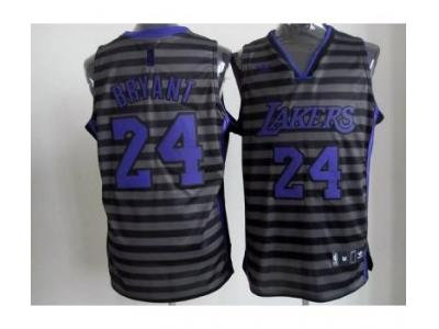 nba los angeles lakers #24 kobe bryant grey(black strip) nba los angeles lakers #24 kobe bryant grey(black strip)