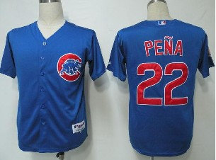 Chicago Cubs 22 Pena Blue MLB Jerseys