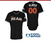 Florida Marlins 2012 FLAYER #00 Black Home Cool Base Jerseys