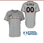 Florida Marlins 2012 FLAYER #00 gray Home Cool Base Jerseys