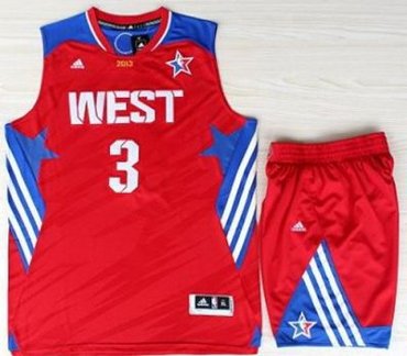 2013 All-Star Western Conference Los Angeles Clippers #3 Chris Paul Red Revolution 30 Swingman NBA 