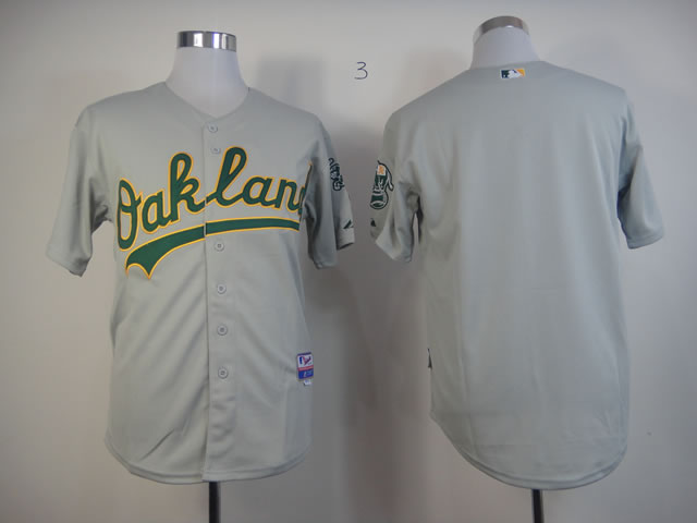 MLB Oakland Athletics  grey blank jerseys