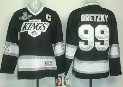 Los Angeles Kings #99 Wayne Gretzky Black Stanley Cup Finals Champions Patch NHL Jerseys Los Angeles Kings #99 Wayne Gretzky Black Stanley Cup Finals Champions Patch NHL Jerseys