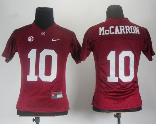 Women Alabama Crimson Tide 10 AJ McCarron Red College Football NCAA Jerseys Women Alabama Crimson Tide 10 AJ McCarron Red College Football NCAA Jerseys