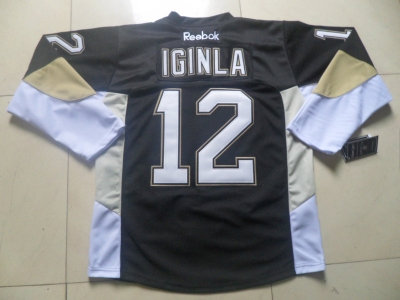 nhl pittsburgh penguins #12 lginla black  jerseys