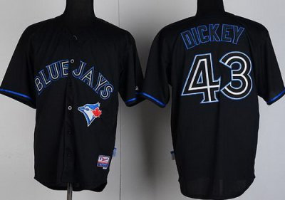 MLB Jerseys Toronto Blue Jays 43# DICKEY Black Fashion