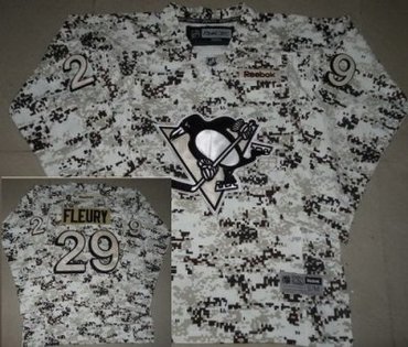 Kids Pittsburgh Penguins 29 Marc-Andre Fleury White Camo NHL Jerseys Kids Pittsburgh Penguins 29 Marc-Andre Fleury White Camo NHL Jerseys