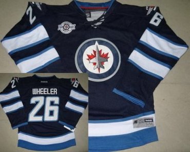 Kids Winnipeg Jets 26 Blake Wheeler Blue NHL Jerseys