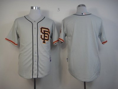 San Francisco Giants Blank Grey Cool Base MLB Jersey SF Style San Francisco Giants Blank Grey Cool Base MLB Jersey SF Style