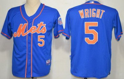 New York Mets 5 David Wright Blue MLB Jerseys