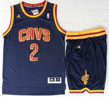 Cleveland Cavaliers 2 Kyrie Irvin Blue Revolution 30 Swingman Jerseys Shorts NBA 