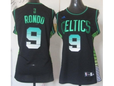 women nba boston celtics #9 rondo black(number green) women nba boston celtics #9 rondo black(number green)
