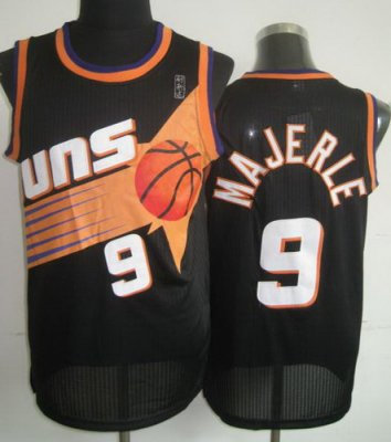 Phoenix Suns 9 Dan Majerle Black Hardwood Classics Revolution 30 NBA Jerseys