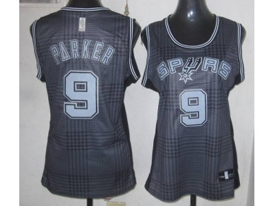 Women nba San Antonio Spurs #9 tony parker black-grey(2012)