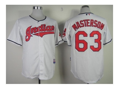 mlb jerseys cleveland indians #63 masterson white(new)