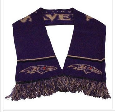 Baltimore Ravens Ladies Metallic Thread Scarf Purple