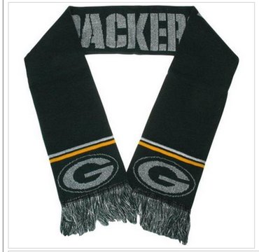 Green Bay Packers Ladies Metallic Thread Scarf Green