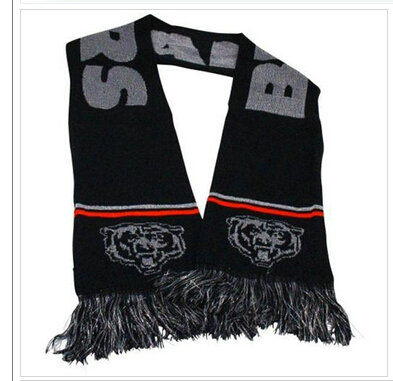 Chicago Bears Ladies Metallic Thread Scarf Black