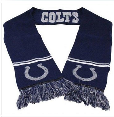 Indianapolis Colts Ladies Metallic Thread Scarf Blue