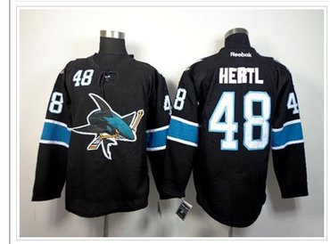San Jose Sharks #48 Tomas Hertl Black Stitched NHL Jersey